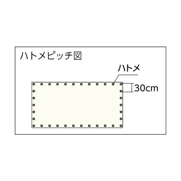 トラスコ(TRUSCO) ストロングメッシュシート3.6m×5.4mホワイト GM-3654W 1点 2