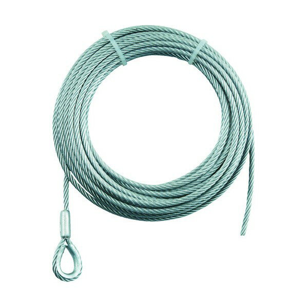 トラスコ 手動ウインチ用ワイヤーΦ9×20M用（シンブル入りロック加工） WWS9-20 1点