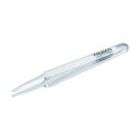 トラスコ(TRUSCO) 透明プラスチック製ピンセット 120mm 先丸型 190 x 40 x 14 mm 10点