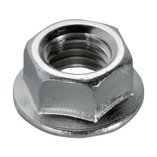 トラスコ フランジナット セレート付 三価クロメート M6 70個入 B779-0006 1点