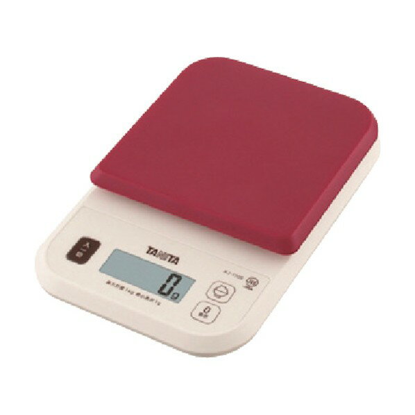 タニタ デジタルクッキングスケール KJ-110S-RD KJ110SRD 1点