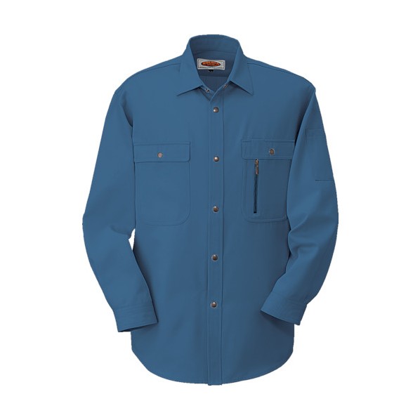 コーコス信岡 長袖シャツH-1198 6 ブルー M H-1198-6-M 1点