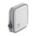 エレコム CDDVDファスナーケースセミハード24枚収納ホワイト CCD-H24WH(2)