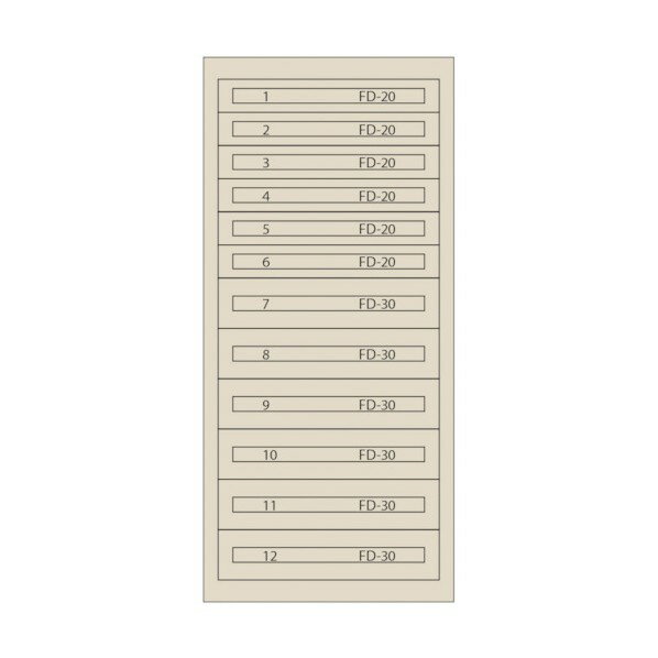 ムラテックKDS ファインキャビネット(塗装色:アイボリー) FC-300N-IV 1点