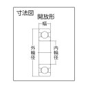 NTN NTN 深溝玉軸受 97 x 97 x 27 mm 6308C3 1
