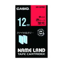 カシオ ネームランド用蛍光色テープ12mm XR-12FRD