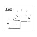 エスロン TS継手エルボ40 113 x 112 x 58 mm TSL40