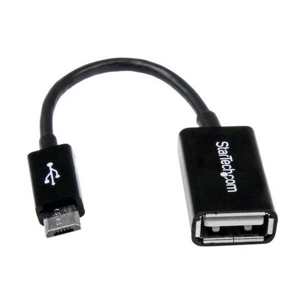 特徴 ■特徴 12cm micro USB OTG変換アダプタです。 USB 2.0 On-The-Go対応のタブレット／スマートフォンに標準USBポートを追加します。 タブレットにUSB メモリー、マウス、キーボードなどを接続します。 編組とアルミマイラー箔の二重シールドケーブルです。 耐久性に優れたPVCを使用しています。 ■仕様 米国ワイヤゲージ規格：28 AWG ケーブル被覆材：ポリ塩化ビニル コネクタめっき：ニッケル シールドタイプ：2重シールド（編組＋アルミ箔） 仕様 入数 1本 UUSBOTG