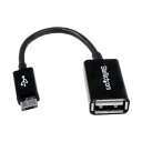 STARTEC.COM社 USBケーブル/A - Micro-B/12cm/OTG変換/メス・オス/ブラック UUSBOTG 1本