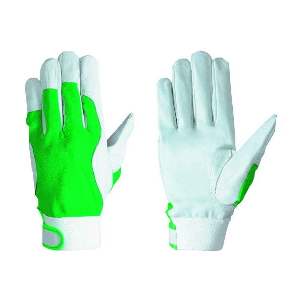 シモン 豚革甲メッシュ袖口マジック付129豚白LL寸 129LL 1点