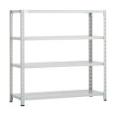 トラスコ CB型セミボルトレス軽量棚 900X300XH1200 4段 WG色 CB-4334-WG 1台
