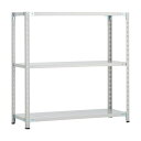 トラスコ CB型セミボルトレス軽量棚 900X450XH1200 3段 WG色 CB-4343-WG 1台(4)