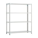 トラスコ CB型セミボルトレス軽量棚 1200X300XH1500 4段 WG色 CB-5434-WG 1台