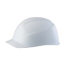 谷沢製作所 エアライトS搭載ヘルメット(アメリカンタイプ・溝付) 帽体色:白 0123-JZ-W