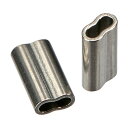 トラスコ ワイヤロープ用ステンレススリーブ 1.2〜1.5パイ用 SRB15S 2個