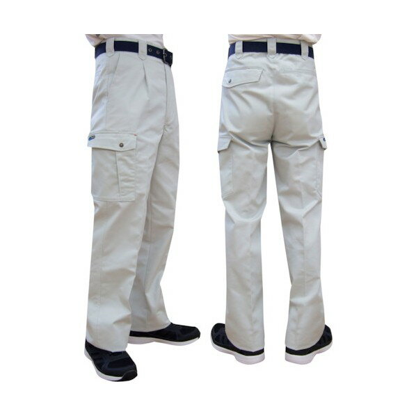 トーマセンイ 綿混カーゴパンツ シルバーグレー 79cm 7661SG79 1枚