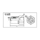 TBC ワンタッチ継手メス 88 x 51 x 47 mm OT20-F