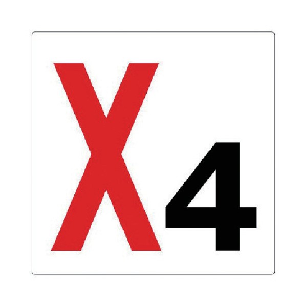 ユニット 通り芯表示板X4エコユニボード300×300mm 346-041 1