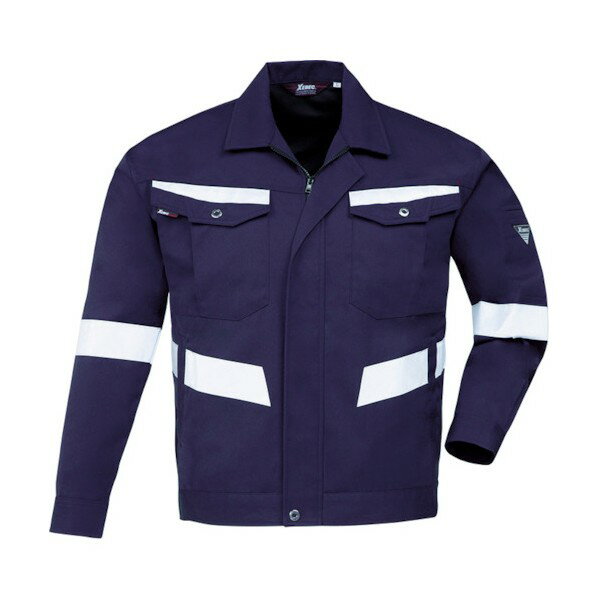 ジーベック ジーベック　4180反射長袖ブルゾン　ディープネイビー　LL 4180-19-LL 20点