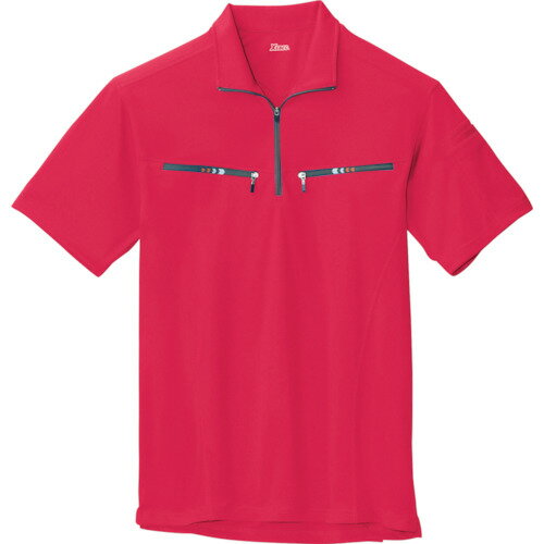 ジーベック 半袖ジップアップシャツ6160-71-4L 6160-71-4L 1点