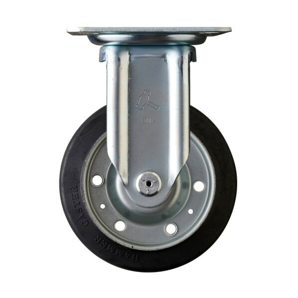 ハンマーキャスター Sシリーズ400タイプ固定ゴム車150mm 平戸車 400SRPR150 1個