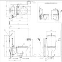 アサヒ衛陶 サンクリーン簡易水洗トイレセット(床給水便器+タンク(手洗付)+暖房便座) ホワイト AF450KTR47LW 1セット【2506DFD_5】