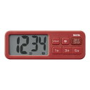 タニタ タニタ抗菌でか見えタイマー RD マットレッド マットレッド TD-431 1個