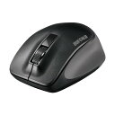 バッファロー 無線 BlueLED 3ボタン プレミアムフィットマウス ブラック BSMBW300MBK 1台