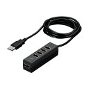 バッファロー どっちもUSBハブ どっちもUSBポート採用USB2.0ハブ 5ポートタイプ ブラック BSH5UD20BK 1台(2)