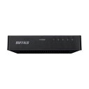 バッファロー 10/100Mbps対応 スイッチングHub プラスチック筐体/電源外付けモデル 5ポート ブラック LSW4-TX-5EP/BKD 1個(2)
