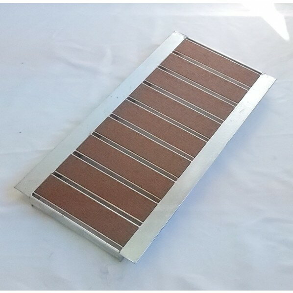 ※法人専用品※法山本店 景観用グレーチング HYUシリーズ ブラウン 細目型 幅W寸法（mm）:290mm、高さH（mm）:32mm、アングル外寸C寸法（mm）:364mm、スキマ（mm）:8.4 ブラウン HYUP-300L600 1枚