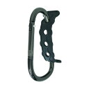 土牛 ラバーロック付カラビナ RL-1BK ブラック 04512 1丁