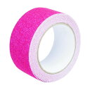 セーフラン安全用品 滑り止めテープ 幅50mm×5m 蛍光ピンク 11900 1点