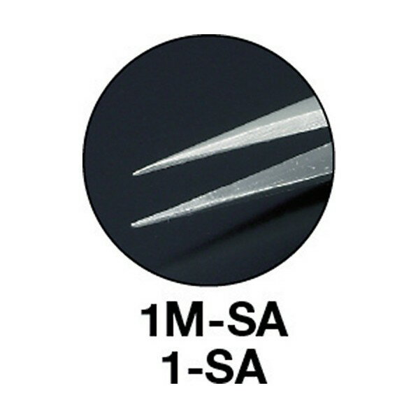 トラスコ(TRUSCO) 耐酸耐磁ピンセット120mm強力超極細型 1-SA 1点