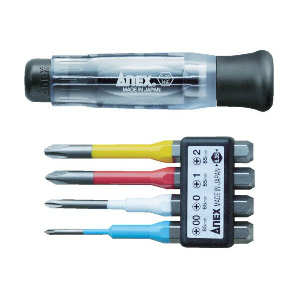 アネックス 精密差替ドライバーセット4本組 3614 1点