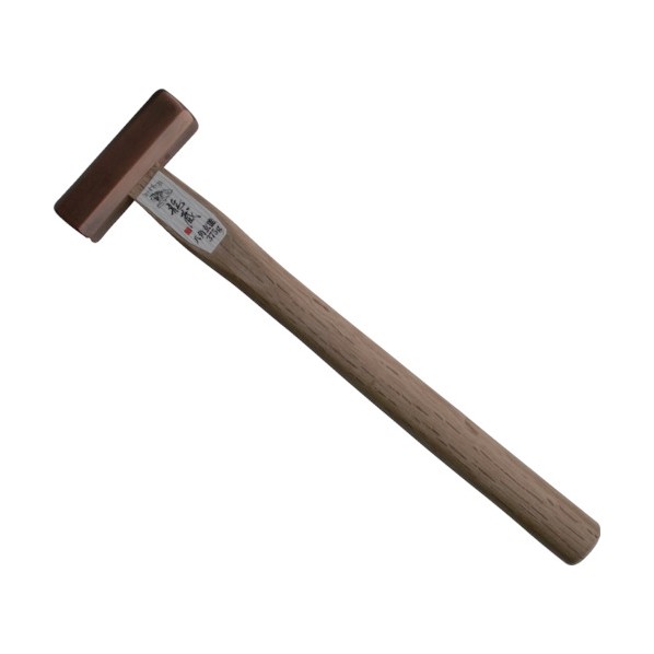 角利産業 龍蔵ブロンズ八角玄能 サイズ:頭部幅89mm、頭部厚さ23mm、長さ330mm、頭/375g 41211