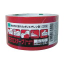 オカモト NO420PEクロステープ包装用50ミリ 赤 98 x 98 x 51 mm #420