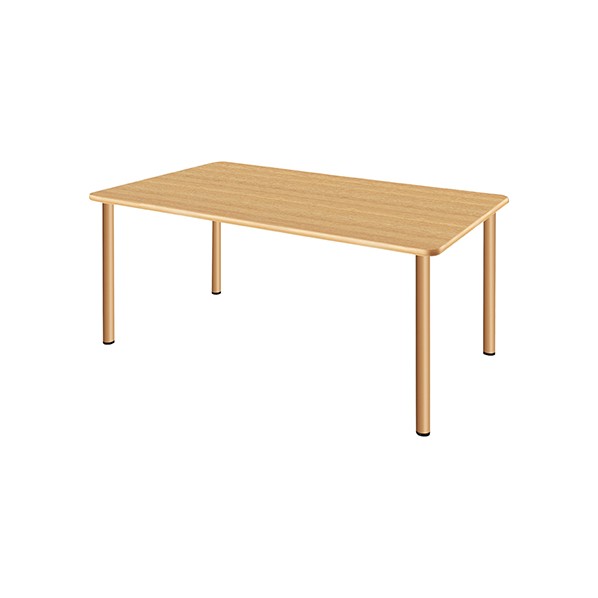 タック販売 施設向テーブル W1600/D900/H700mm ナチュラルオーク UFT-4S1690-NK 1台