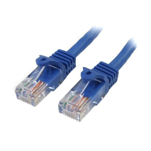 STARTEC.COM社 カテゴリ5e(CAT5e)LANケーブル/10m/ブルー/ツメ折れ防止機構 45PAT10MBL 1本 STARTEC.COM社 カテゴリ5e(CAT5e)LANケーブル/10m/ブルー/ツメ折れ防止機構 45PAT10MBL 1本