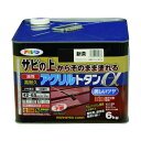 アサヒペン 油性高耐久アクリルトタン用α 6kg 新茶 1個