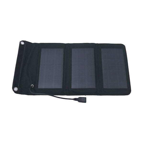 グリーンクロス 3パネルソーラー充電器 HDL-3PS01-BK 6300036057 1台