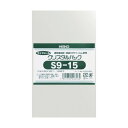 HEIKO HEIKO OPP袋 テープなし クリスタルパック S9-15 97 x 154 x 12 mm 6751300 S9-15 梱包結束用品 100枚