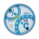 シンワ測定 シンワ温湿度計F-2環境管理丸型15cm 15cm アクアブルー 70501 1点
