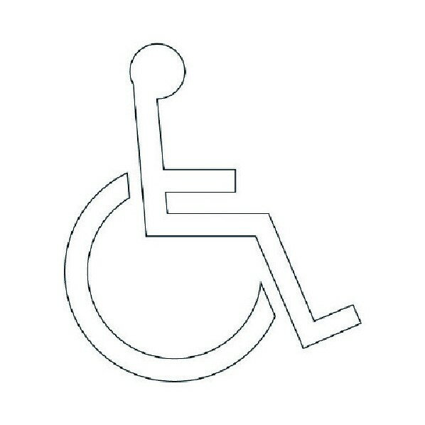 ユニット 身障者マーク/マーク ・合成ゴム・2000X1765 835-015 1点