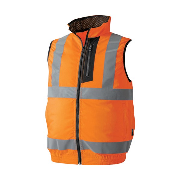 CUC WZ ハイビス安全EFベスト 蛍光オレンジレッド L 9002-141-L 1着