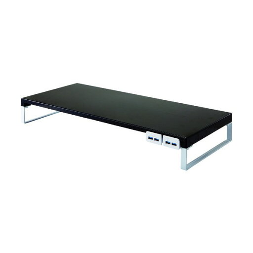 LIHIT LAB. 机上台(幅590mm・USB3.0ハブ付) 590×254×80mm 黒 A7334-24 1個 LIHIT LAB. 机上台(幅590mm・USB3.0ハブ付) 590×254×80mm 黒 A7334-24 1個