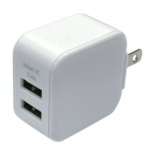 エアージェイ スリムキューブ充電器 AKJ-SCUBE2WH 1点 エアージェイ スリムキューブ充電器 AKJ-SCUBE2WH 1点