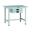 ※法人専用品※トラスコ(TRUSCO) AOR型軽量作業台 900X750 薄型2段引出付 AOR-0975UDK2 1台