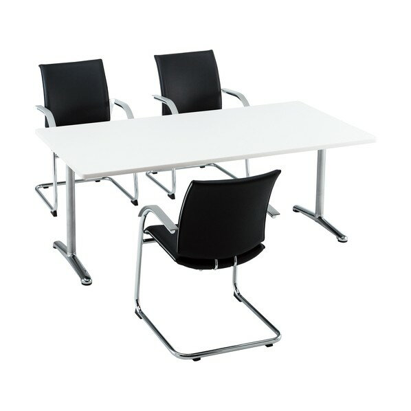 ※法人専用品※藤沢工業 ミーティングテーブル 角型 1200X750 ローズ ATT-1275S R 1点