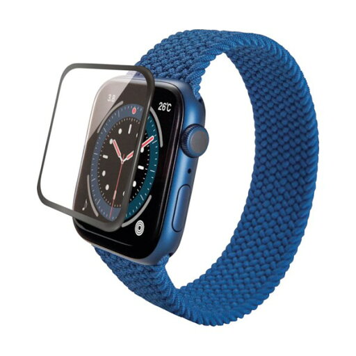 エレコム Apple Watch 44mm用フルカバーフィルム ガラス 反射防止 フレーム付き ブラック AW-20MFLGFRMBK 1点 エレコム Apple Watch 44mm用フルカバーフィルム ガラス 反射防止 フレーム付き ブラック AW-20MFLGFRMBK 1点